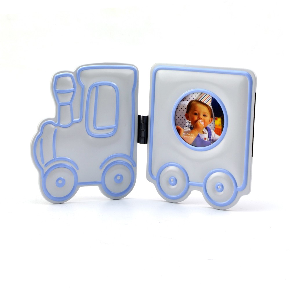 Rama foto decorativa Baby Overall format 5x5, carton Roz - imagine 5